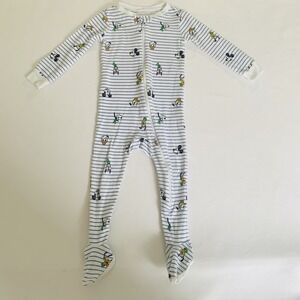 Janie and Jack x Disney Mickey Mouse Footie Sleeper Baby 18-24 Months One Piece